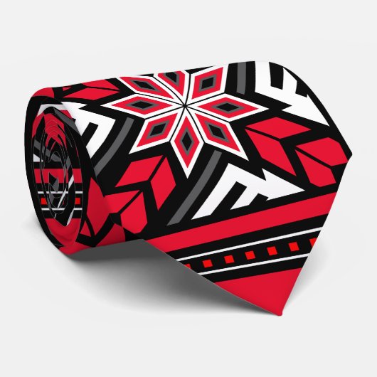 Cravate Rouge d'esprit de vent (Roulé)