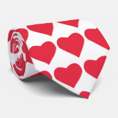 ❤️ Cravate rouge drôle personnalisé (Roulé)