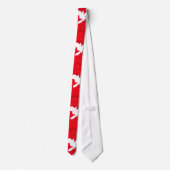 Cravate Rouge écarlate, Blanc, Chevron, Motocross, Vélo ir (Dos)