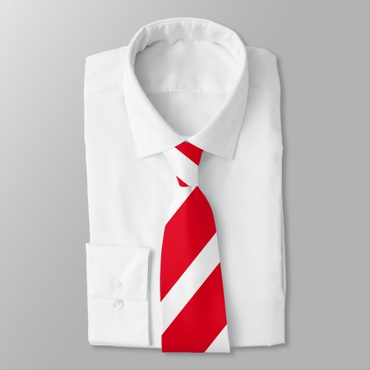 Cravate rouge et blanche de rayures de (Attaché)