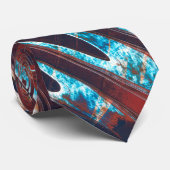 Cravate Rouge et bleu (Roulé)