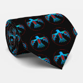 Cravate rouge et bleue de Thunderbird (Roulé)