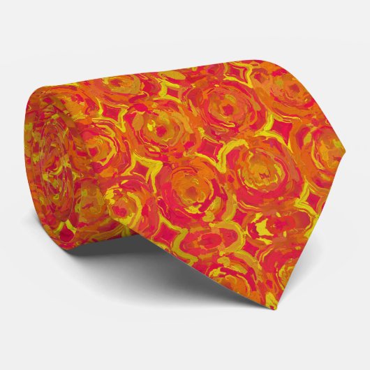 Cravate Rouge et jaune (Roulé)
