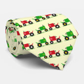 Cravate rouge et verte de tracteur (Roulé)