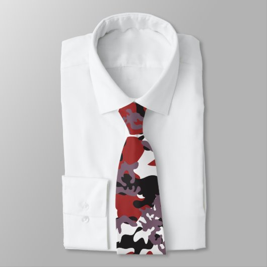 Cravate rouge faite sur commande de Camo (Attaché)
