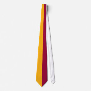 Cravate Rouge foncé et couleur fendue d'or