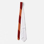 Cravate Rouge foncé et orange brûlée Diagonal-Rayés (Dos)