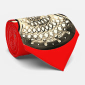 Cravate rouge Lacrosse (Roulé)