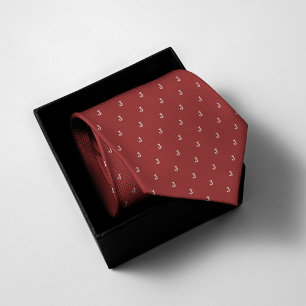 Cravate Rouge monogramme