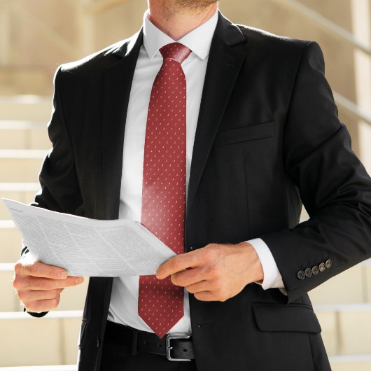 Cravate Rouge monogramme