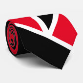 Cravate Rouge Noir Blanc Conservateur (Roulé)