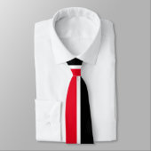 Cravate Rouge noir blanc gras (Attaché)
