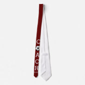 Cravate rouge nommée faite sur commande (Dos)