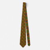 Cravate Rouge or Olive Vert orange Bloc couleur Imprimer (Devant)