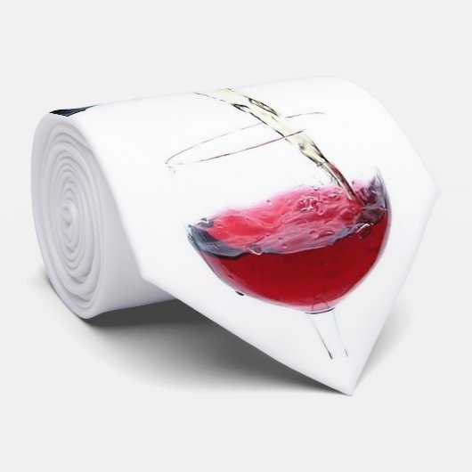 Cravate rouge ou blanc (Roulé)