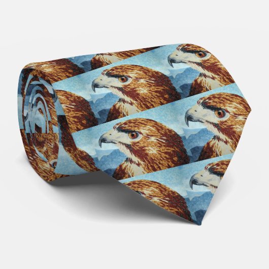 Cravate Rouge-queue Hawk textile (Roulé)