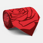 cravate rouge rose (Roulé)