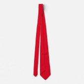 Cravate Rouge simple solide (Dos)