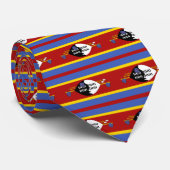 Cravate rouge swaziland (Roulé)
