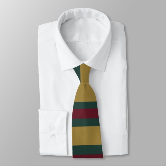 Cravate Rouge Vert Et Or Noël Candé (Attaché)