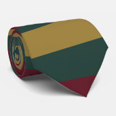 Cravate Rouge Vert Et Or Noël Candé (Roulé)