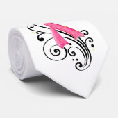 Cravate Rouleau/cravate rose de ruban (Roulé)