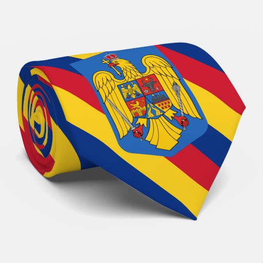 Cravate Roumanie Cravates, mode roumaine Drapeau (Roulé)