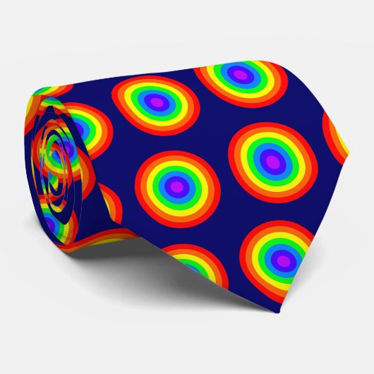 Cravate Roundel arc-en-ciel (Roulé)