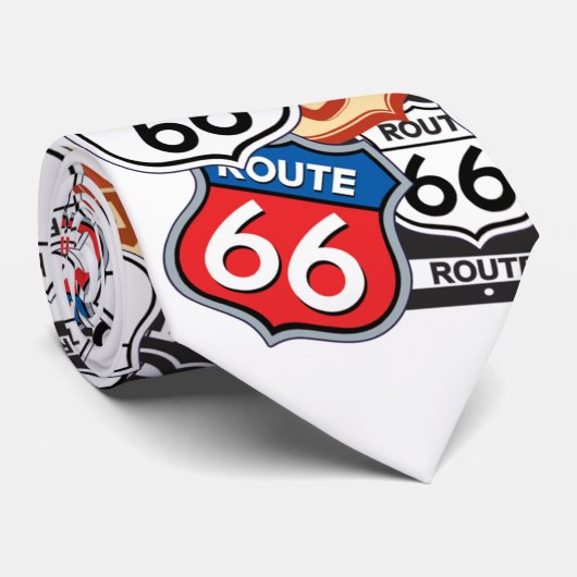 Cravate Route 66 (Roulé)