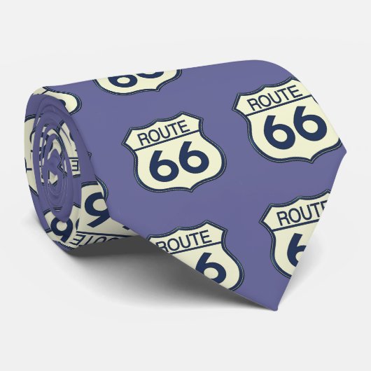 Cravate Route 66, Route 66, (Roulé)