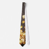 Cravate Route d'asphalte d'automne des feuilles d'érable j (Devant)