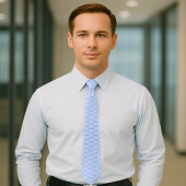 Cravate Rowing oars pattern blue