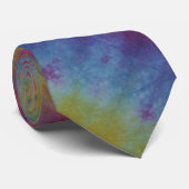 Cravate Roy G Biv Tie Dye Necktie (Roulé)