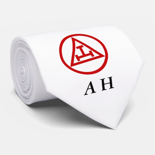 Cravate Royal Arc Masonic Freemason Monogramme (Roulé)