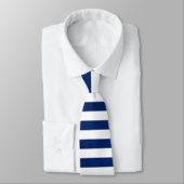 Cravate Royal Blue and White Stripes (Attaché)