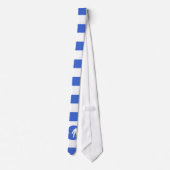Cravate Royal Blue and White Strips; Hockey (Dos)