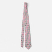 Cravate Royal – Eccentric Character Pattern Tie (Pink) (Dos)