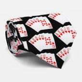 Cravate Royal Flush Poker (Roulé)