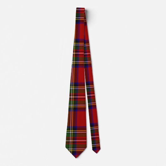 Cravate Royal Stewart Tartan Plaid Scottish Motif (Devant)