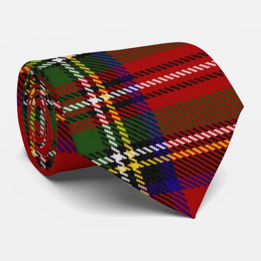 Cravate Royal Stewart Tartan Plaid Scottish Motif (Roulé)