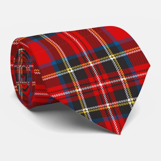 Cravate Royal Stewart Tartan Plaid Scottish Motif (Roulé)