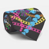 Cravate royale noire de charme de thé de (Roulé)