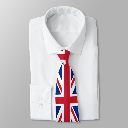Cravate Royaume-Uni (British Flag) (Union Jack) (Royaume-U (Attaché)