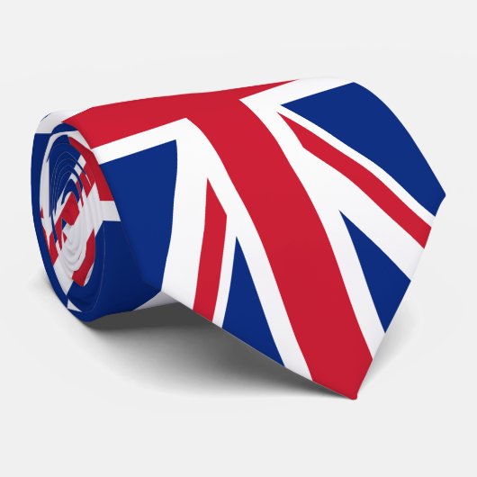 Cravate Royaume-Uni (British Flag) (Union Jack) (Royaume-U (Roulé)