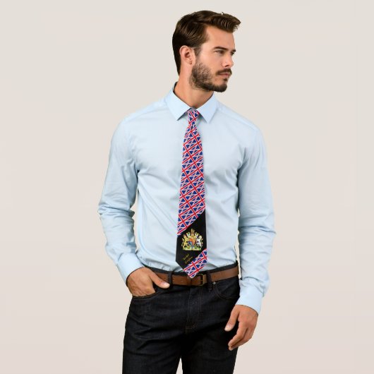 Cravate Royaume-Uni Stripes business British Flag (En situation)