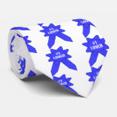 Cravate Ruban Bleu Amant Numéro 1 (Roulé)