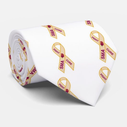 Cravate Ruban de conscience de SMA (Roulé)