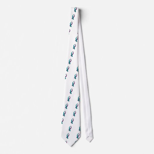 Cravate Ruban de conscience de suicide (Devant)