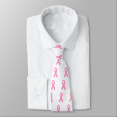 Cravate Ruban de sensibilisation rose (Attaché)