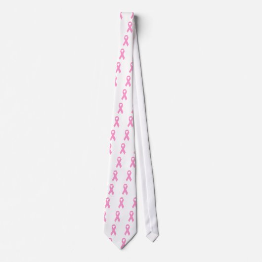 Cravate Ruban de sensibilisation rose (Devant)
